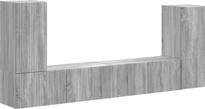 Immagine prodotto di Set mobile TV 4 pcs Grigio Sonoma Legno multistrato