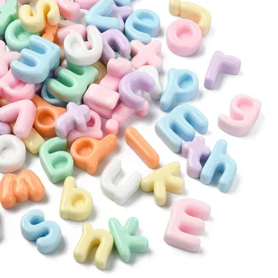 Productafbeelding van 200 Stuks Resin Cabochons A-Z voor DIY Sieraden en Scrapbooking