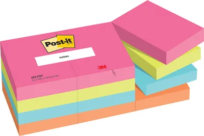 Immagine prodotto di Post-It 7100259506 pouch autoadesiva Rettangolo Blu, Verde, Arancione, Rosa 100 fogli Autoadesivo