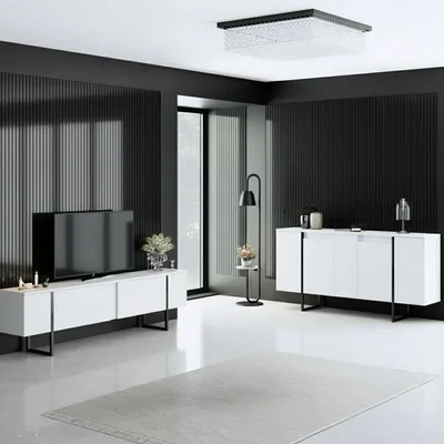 Produktbild von Pignano - Wohnzimmerset, Weiß, Modular