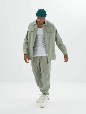 Produktbild von Ossy Homer Set Jacke Hose für Herren Freizeitanzug M Hellgrau