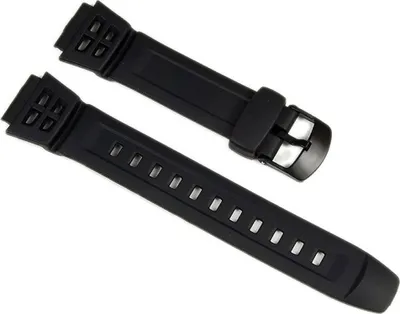 Produktbild von Casio Ersatzband Uhrenarmband Resin 18mm schwarz AQ-S800W