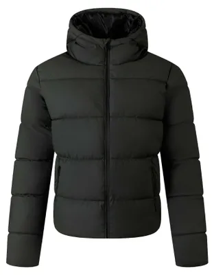 Image de Minoti - Veste matelassée pour homme, avec fermeture éclair sur le devant MN465 (XXL) (vert kaki)
