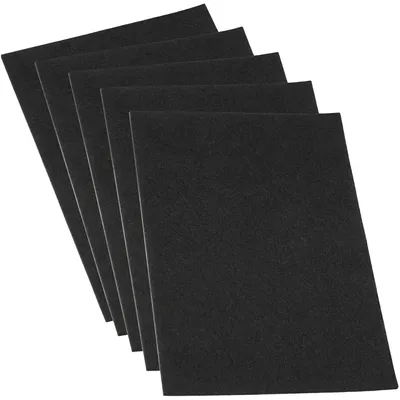 Filzgleiter selbstklebend, 5 Stück, 200 x 300 mm, schwarz