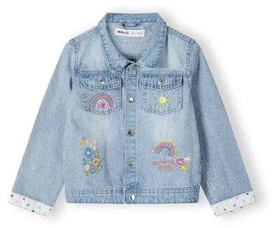 Produktbild von Minoti Jeansjacken Baumwolle Blau Gr. 110 für Mädchen