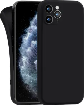 Produktbild von Hülle für Apple iPhone 11 Pro - Handyhülle mit Kameraschutz Cover aus Silikon in Schwarz