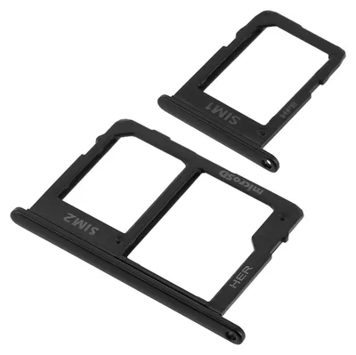 Obrázok produktu pre Držiak na SIM kartu, Nano-SIM a microSD kartu pre telefón Galaxy J6, čierna farba