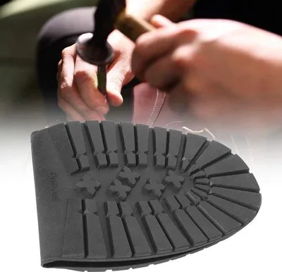 Immagine prodotto di Suole per scarpe - Antiscivolo - Uomo/Donna - Riparazione di suole - Alta qualità - Nero - Elastiche e confortevoli