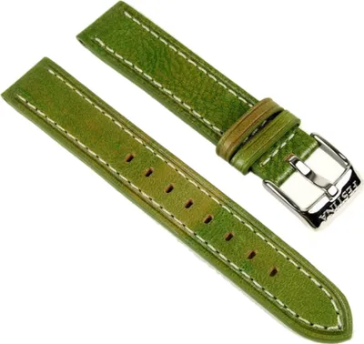 Produktbild von Festina Ersatzband Uhrenarmband Leder Band Grün 17mm F16244/3 F16244/*