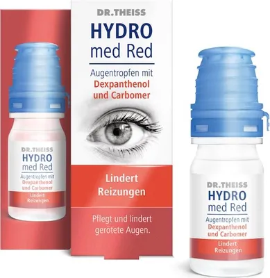 Zdjęcie produktu dla DR. THEISS Hydro med Red krople do oczu łagodzące podrażnienia, roztwór 10 ml