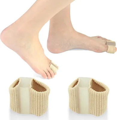 Produktbild von 2er-Pack Zehentrenner für Hallux Valgus | Gel-Korrektoren für Hammerzehen & Fußausrichtung | Ideal für Yoga & Fußgesundheit