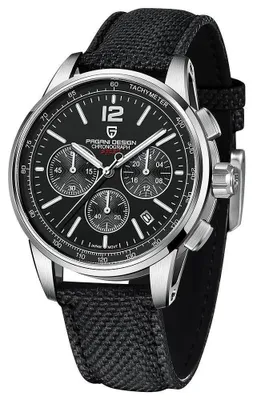 Produktbild von Herrenuhr Pagani Design Oneiro, Quarz, Chronograph, Schwarz / Silber
