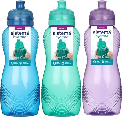 Obrázok produktu pre Sistema® Hydrate™ Fľaša Wave Twist 'n' Sip 600 ml