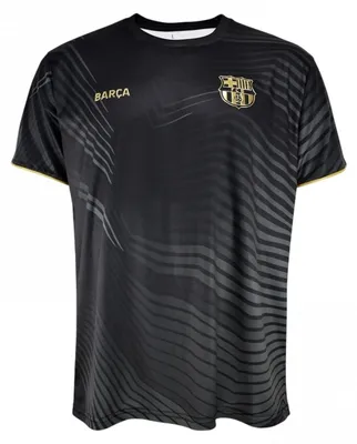 Produktbild von FC Barcelona Trainingsshirt Junior 5001CPGDP Schwarz Gold Größe 164 Offizielles Lizenzprodukt