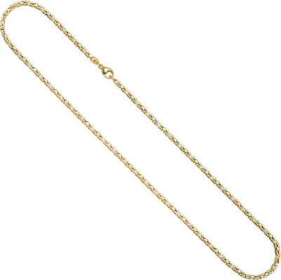 Produktbild von 2,8mm Königskette Halskette Collier aus 333 Gold Gelbgold massiv 50cm