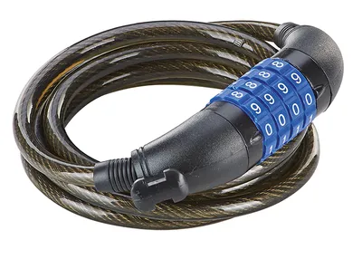 Produktbild von Prophete 6138 4-Zahlen Spiralkabelschloss 8mm - 180cm