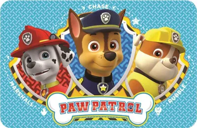 Produktbild von Paw Patrol Trio Tischset 43x28 cm – Abwischbares Kinder Platzset