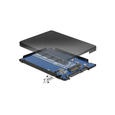 Produktbild von Delock - Laufwerksschachtadapter - 2.5" to M.2 (6.4 cm to M.2)