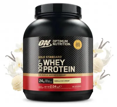 Produktbild von Gold Standard 100% Whey Proteinpulver, Vanille Eiscreme, 2040 g