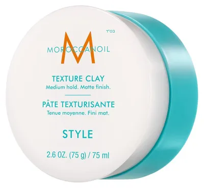Obrázok produktu pre Moroccanoil Texture Clay, Vosk na vlasy, 75 ml, Unisex, Všetky typy vlasy, Hrniec, Modelovanie