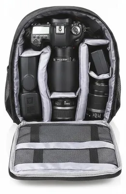 Image de Dripio - Sac à dos pour appareil photo - Étanche - Respirant - Couleur grise, Image générée par une IA