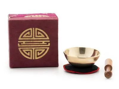Produktbild von Mini-Klangschale - Set in Box mini violett/brokat longevity 5146