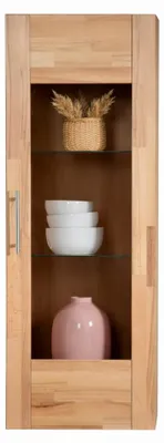 Produktbild von Hängevitrine 42x31x115 Vitrinenschrank Kernbuche teilmassiv #4272