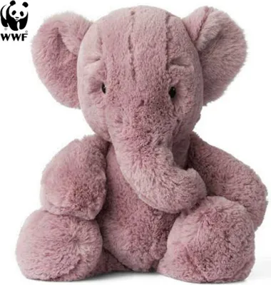 Produktbild von WWF Cub Club - Ebu der Elefant (malve, 29cm) Kuscheltier Stofftier für Kleinkinder Elephant