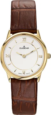 Produktbild von Dugena Damen-Armbanduhr Modena, Quarz, Edelstahl, Mineralglas, Leder