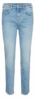 Productafbeelding van VERO MODA dames jeans, model Vmtracy Hr Reg Straight, artikelnummer Ba3176, kleur: lichtblauw denim