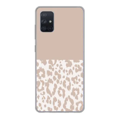 Produktbild von MuchoWow® Handyhülle Schutzhülle Hülle für Samsung Galaxy A71 Panther Druck - Rosa - Tiere Silikon Softcase Handy Hülle - Kartenbesitzer