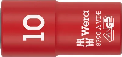 Produktbild von Wera 05005936001, Steckschlüsselbuchse, Rot, Weiß, 1 Kopf/Köpfe, 1/4", Metrisch, 11 mm