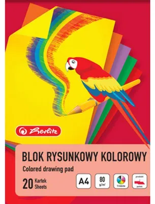 Image de Bloc à dessin A4, 20 feuilles, couleur