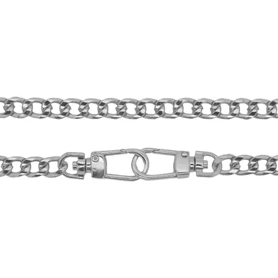 Produktbild von 1 Taschenkette 100 cm lang mit Karabinerhaken aus Metall Trageriemen Schulterriemen Variantenwahl, Größe:Variante 3 | 100 x 1.0 x 0.5 cm, Farbe:silber