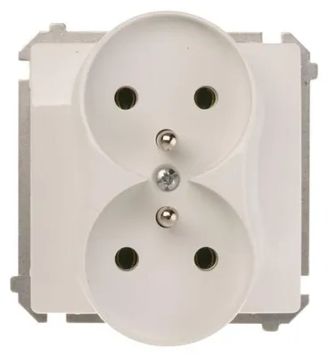 Produktbild von Kontakt-Simon BMGZ2M.01/11, Weiß, Kunststoff, IP20, 250 V, 75 mm, 45 mm