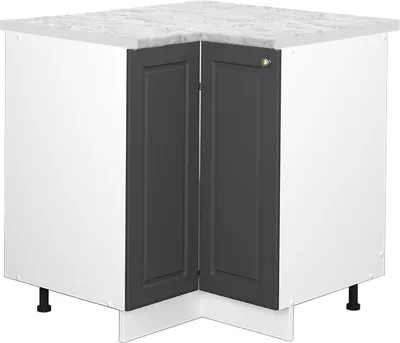 Produktbild von Eckunterschrank Vicco Fame-Line Anthrazit-Gold 80.5 cm , AP Marmor, Model 46794