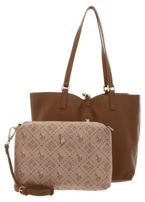 Produktbild von U.S. POLO ASSN. Shopper Schultertasche Malibu Shopping Bag Camel hellbraun