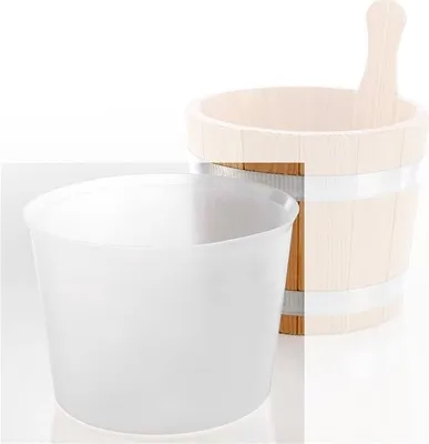 Zdjęcie produktu dla Plastikowy wkład Eliga do wiadra do infuzji w saunie 5 litrów