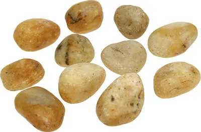 Produktbild von Flusskiesel Bernstein 5kg Naturdeko Tischdeko Pflanzkübel