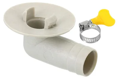 Abwasserschlauch-Adapter 15 mm, 1 Stück, weiß, für Klimaanlage