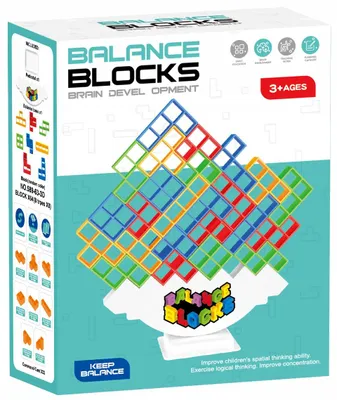 Produktbild von Doris Balancier-Turm Tetris Geschicklichkeitsspiel 64 Blöcke