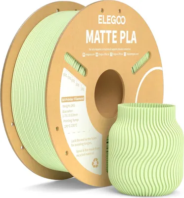 Produktbild von ELEGOO PLA MATTE -1.75mm-1KG-Cardboard Spool-Mint Green