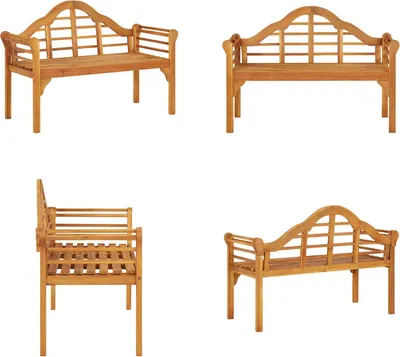 Image de vidaXL Banc de jardin 125 cm bois massif acacia - Banc de jardin - Banc de jardin en bois - Banc de jardin en bois massif