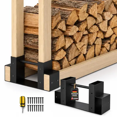 Produktbild von SCHMIDT security tools Brennholzregal 33,5x9,5x15cm Kaminholzregal Bausatz