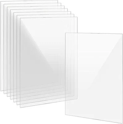 Obrázek produktu pro Průhledné akrylové desky 2 mm – 8 kusů – formát A4 – plexisklo – pro fotorámečky a malování – pro kutily – 297 x 210 mm