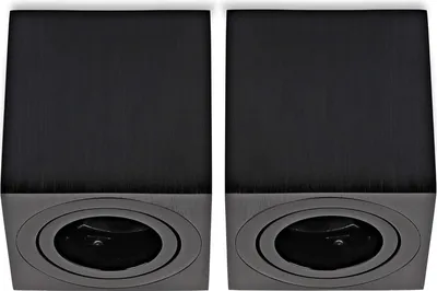 Immagine prodotto di Faretti da incasso Sweet LED, quadrati, neri, GU10, in alluminio, set da 2