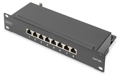 Image de Digitus DN-91608S-EA DIGITGUS CAT 6A, Klasse E Patch Panel, geschirmt, schwarz