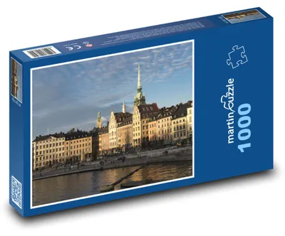 Produktbild von Puzzle 1000 Schweden - Zentrum von Stockholm - martinpuzzle
