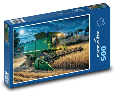 Obrázek produktu pro Puzzle 500 Kombajn v obilí - martinpuzzle