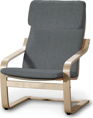 Produktbild von Dekoria Bezug für Poäng Sessel I, grau, Sessel Poäng